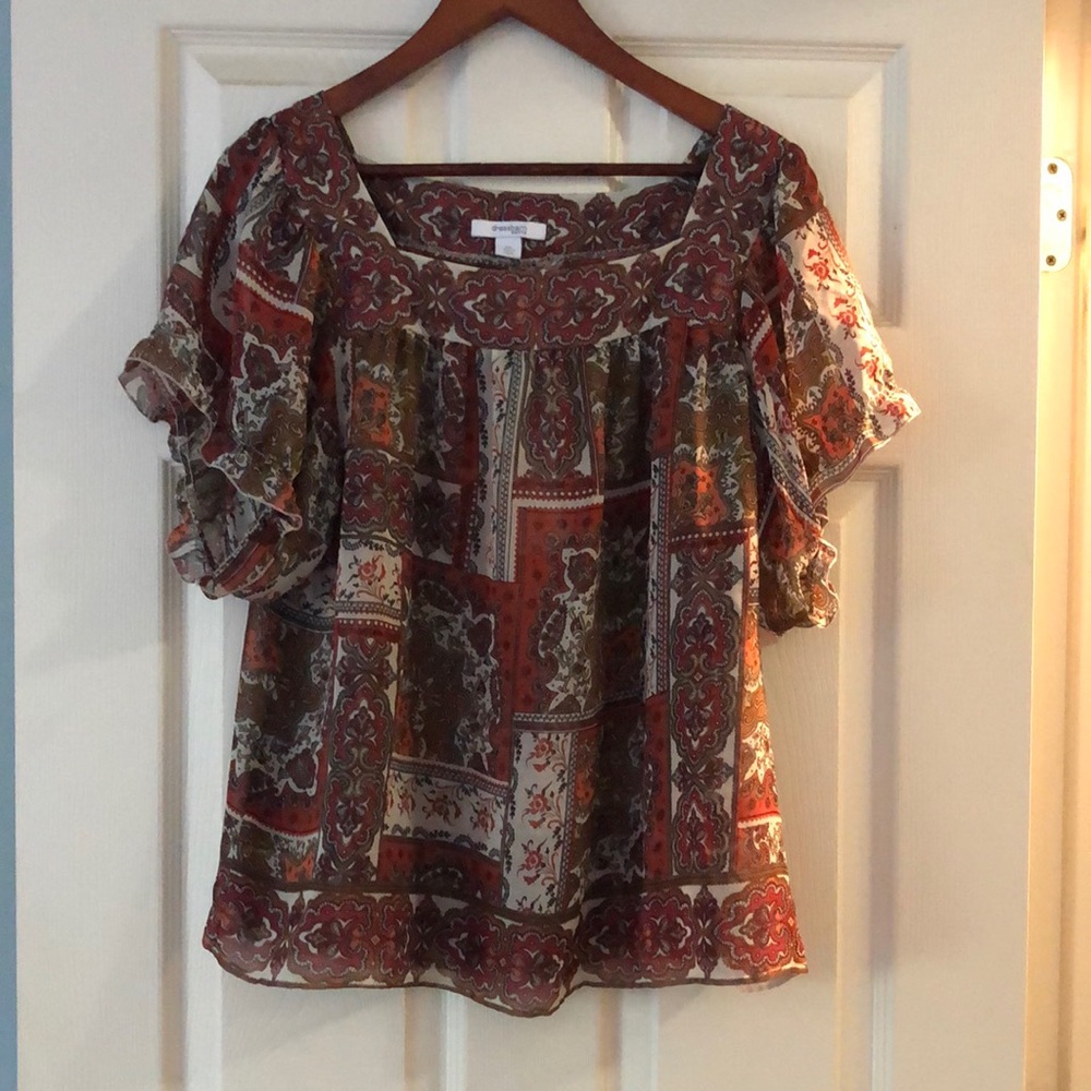 Dressbarn lightweight sheer blouse.